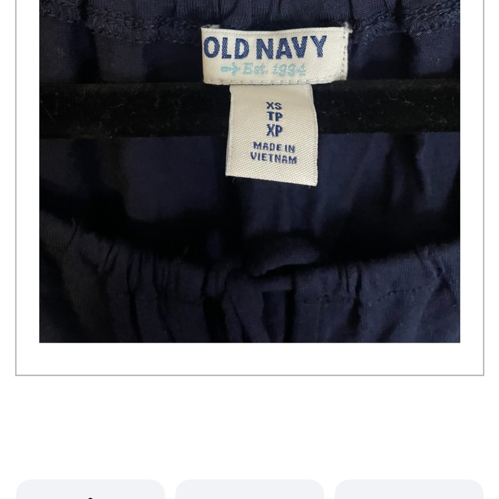 Old Navy Blue 3/4 Sleeve Blouse Relaxed Fit - Picture 5 of 5